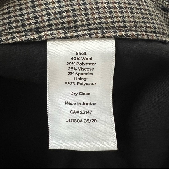 NWT Talbots Newport Houndstooth Trouser Pants Wool 16 Academia Professional - Picture 14 of 15